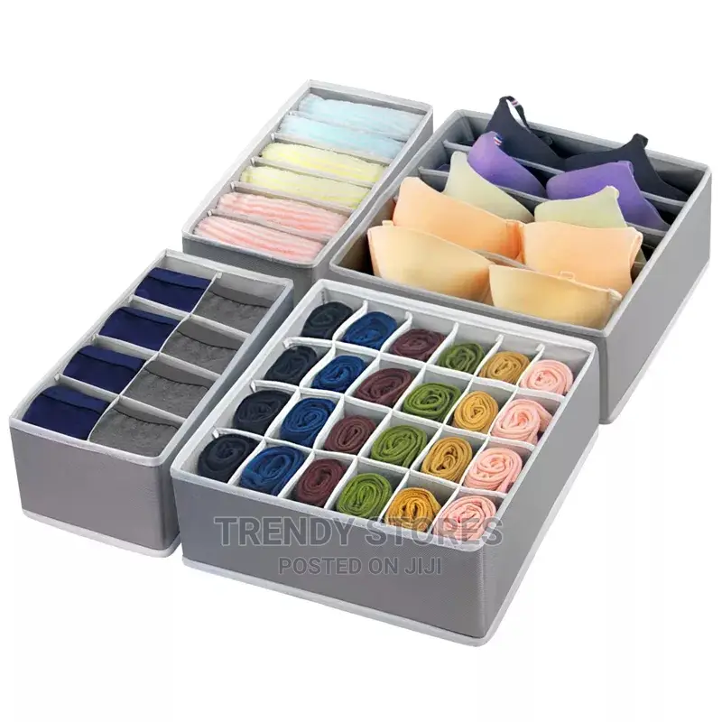 4pcs Innerwear Organisers With Dividers