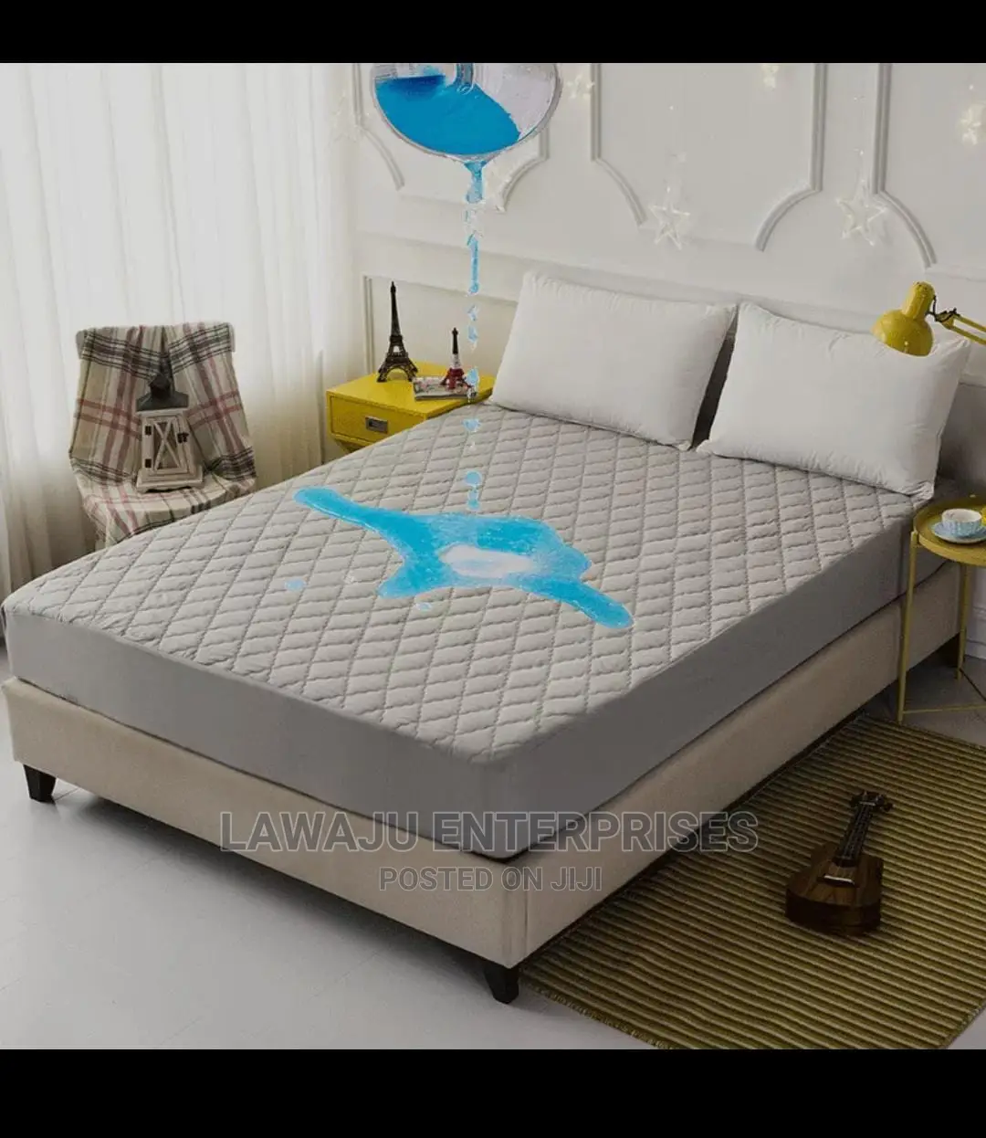 4*6 Coloured Quilted Waterproof Mattress Protector
