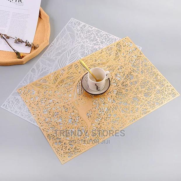 6pcs Pvc Non-Woven Table Mats - main view