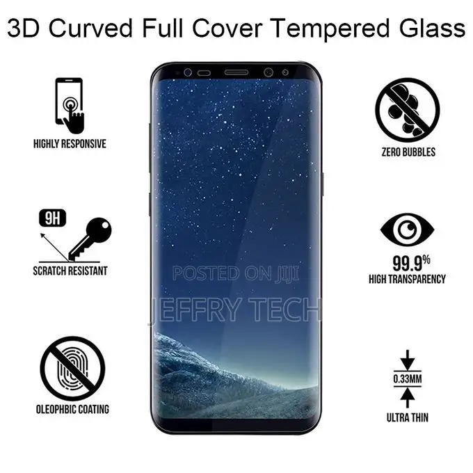 Curved Tempered Glass for Samsung S20 S10 S9 S8 Plus S7 S6 E