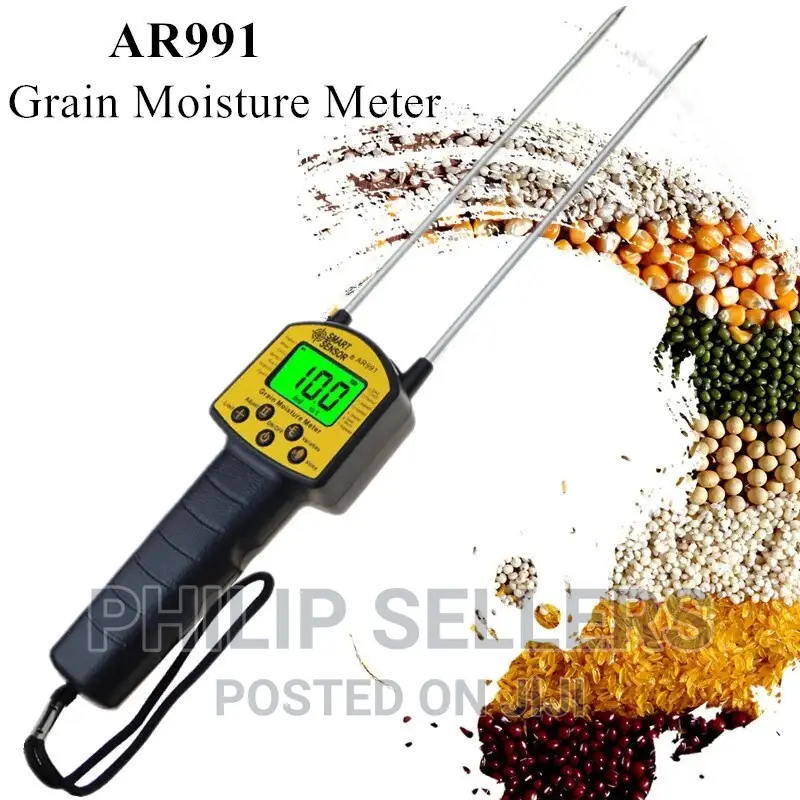 Grain Moisture Meter Hygrometer for Corn, Wheat, Rice, Beans