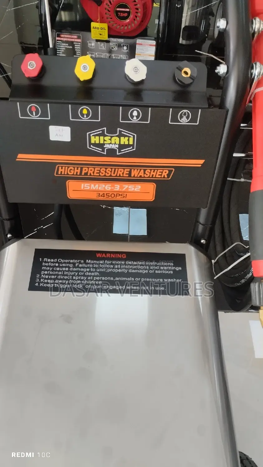 Hisaki Pressure Washer 3400psi