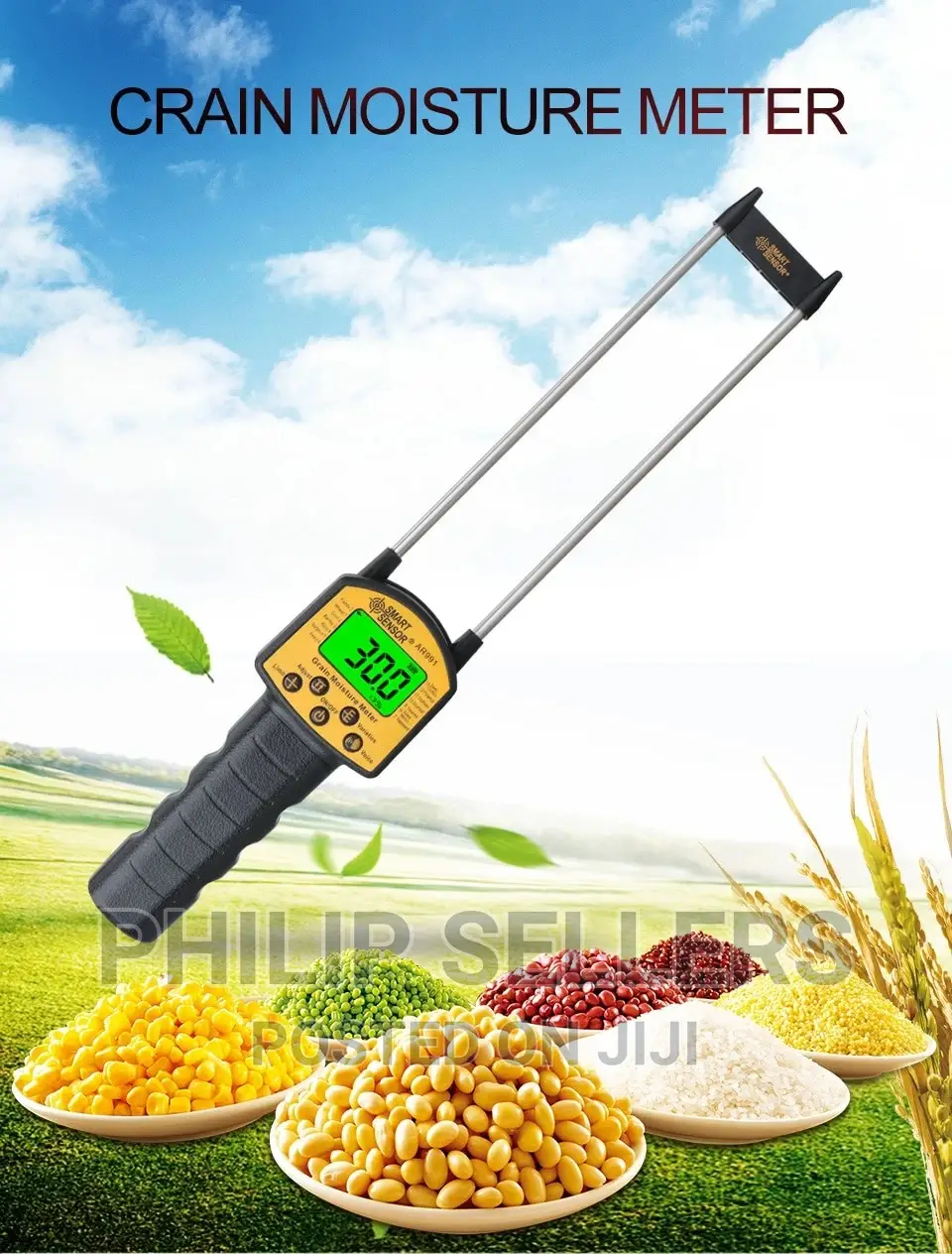 SMART SENSOR Grain Moisture Meter AR991