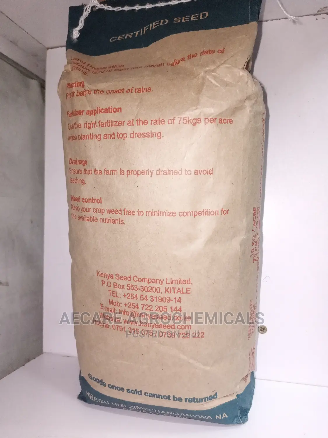 Hybrid Maize Seeds H513 2kg