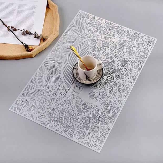 6pcs Pvc Non-woven Table Mats