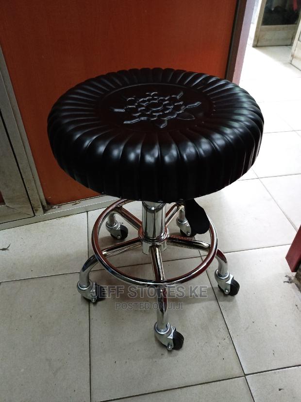 Flowered Pedicure Stool - main view