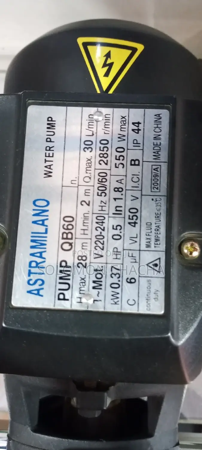 Astramilano 0.5hp 28M Booster Water Pump