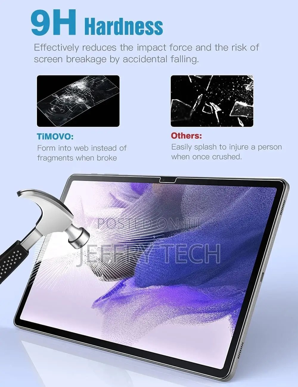 Screen Protector for Galaxy Tab S6 Lite /S7/S7 Plus/Tab S7 F