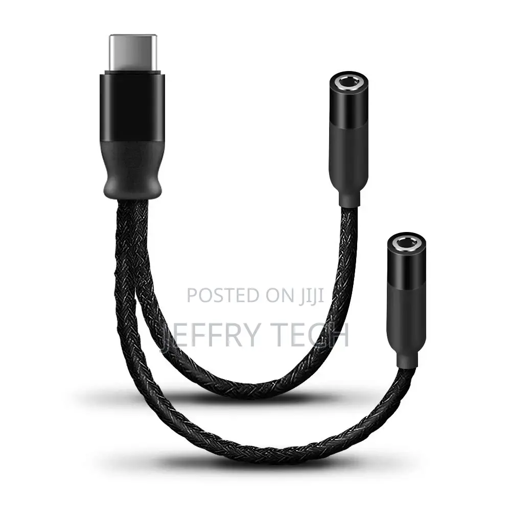 USB C to Dual 3.5mm Adapter Splitter, Imangoo Type C Audio A