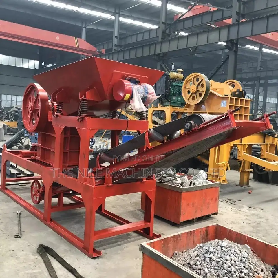 Jaw Crusher With Feeder and Conveyor