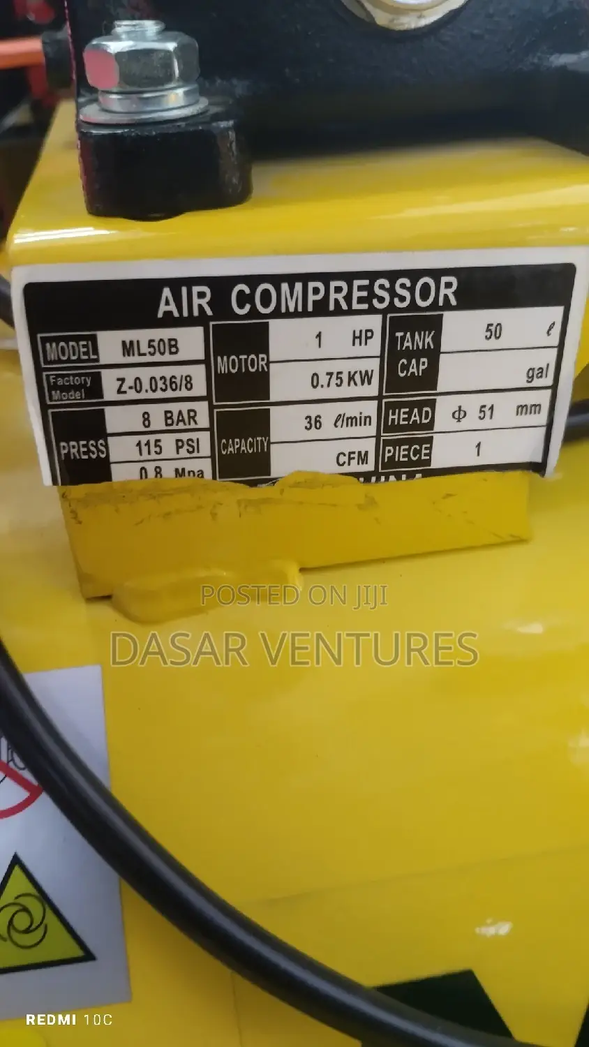 Air Compressor 50l Belt Type