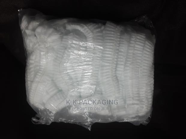 100pcs White Hair Nets - thumbnail 2