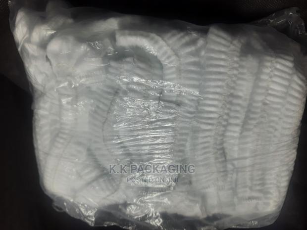 100pcs White Hair Nets - thumbnail 3