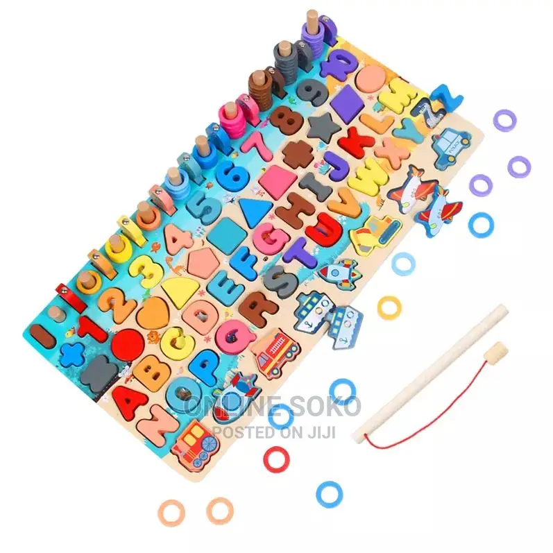 Kids Montessori Educational Toy Wooden Board Jigsaw Puzzle