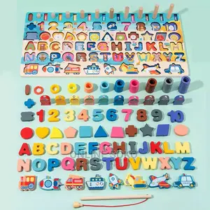 Kids Montessori Educational Toy Wooden Board Jigsaw Puzzle