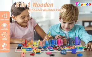 Kids Montessori Educational Toy Wooden Board Jigsaw Puzzle