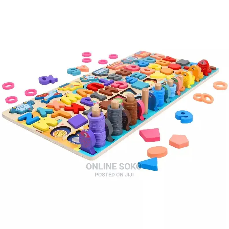 Kids Montessori Educational Toy Wooden Board Jigsaw Puzzle