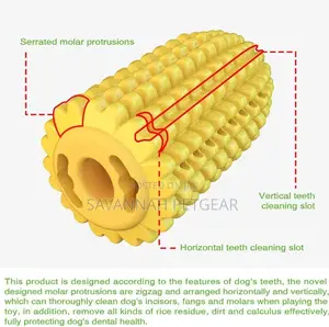 Corn Dog Chew Toy, Extra Tough for Aggressive Chewers