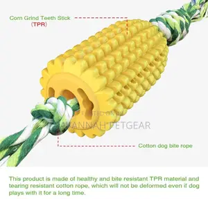 Corn Dog Chew Toy, Extra Tough for Aggressive Chewers
