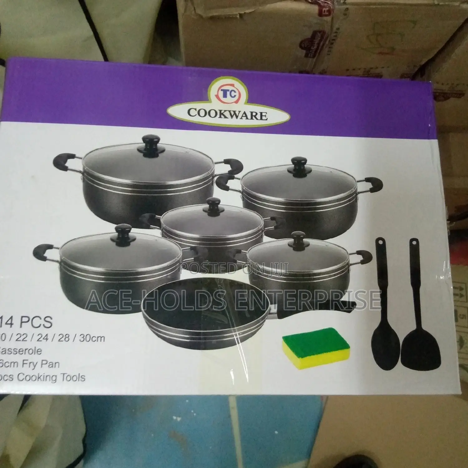 TC 14pcs Heavy Non-Stick Cooking Sufuria Set