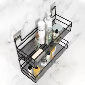 Wall-Mounted Bathroom Shelf Shower Shampoo Rack