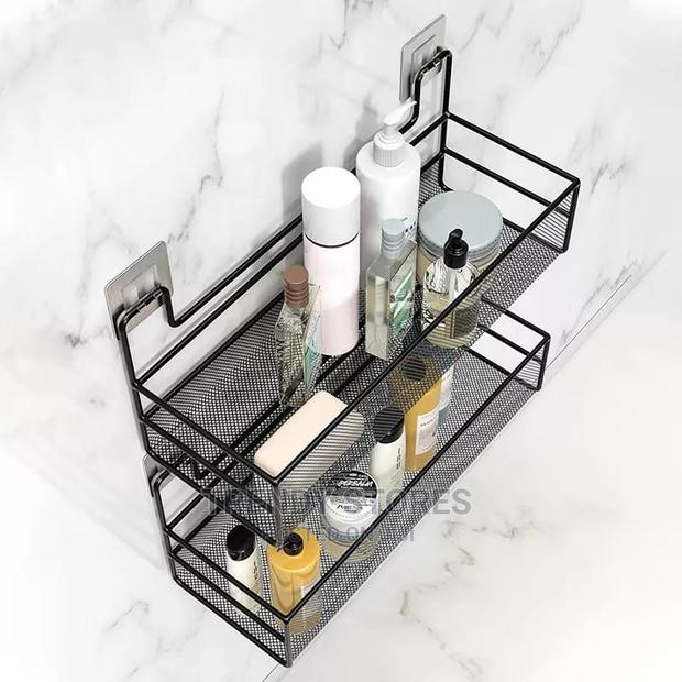 Wall-Mounted Bathroom Shelf Shower Shampoo Rack - thumbnail 4