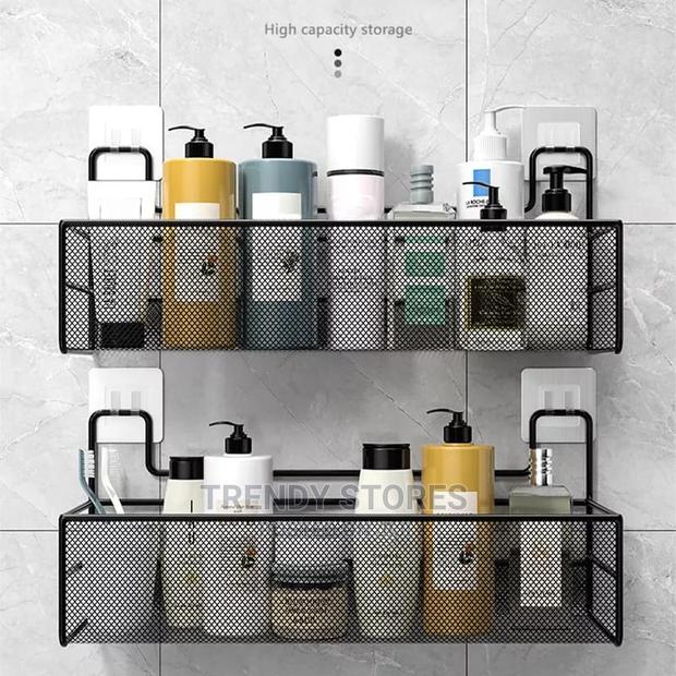 Wall-Mounted Bathroom Shelf Shower Shampoo Rack - thumbnail 5