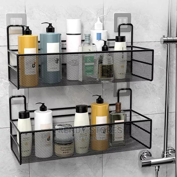 Wall-Mounted Bathroom Shelf Shower Shampoo Rack - thumbnail 3