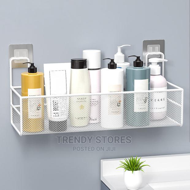Wall-Mounted Bathroom Shelf Shower Shampoo Rack