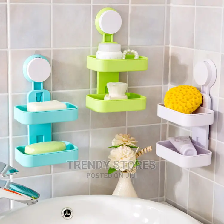 Sunction Double Soap Holder
