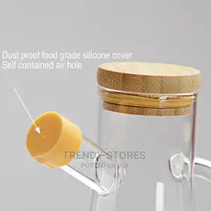 500ml Transparent Glass Oil Bottle Jar