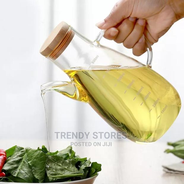 500ml Transparent Glass Oil Bottle Jar - main view