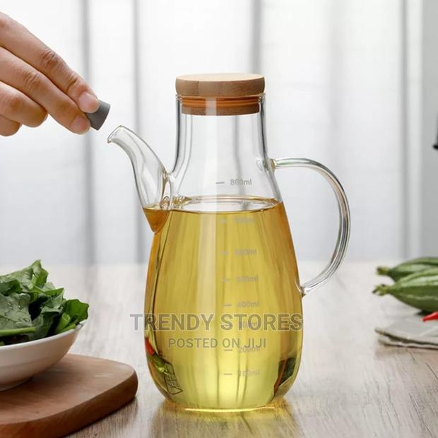 500ml Transparent Glass Oil Bottle Jar - thumbnail 3