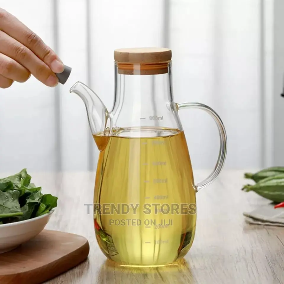 500ml Transparent Glass Oil Bottle Jar