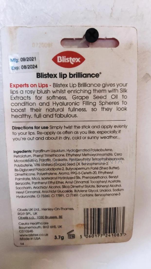 Blistex Lip Brilliance Lip Balm Moisturizer With SPF 15 Pink - thumbnail 3