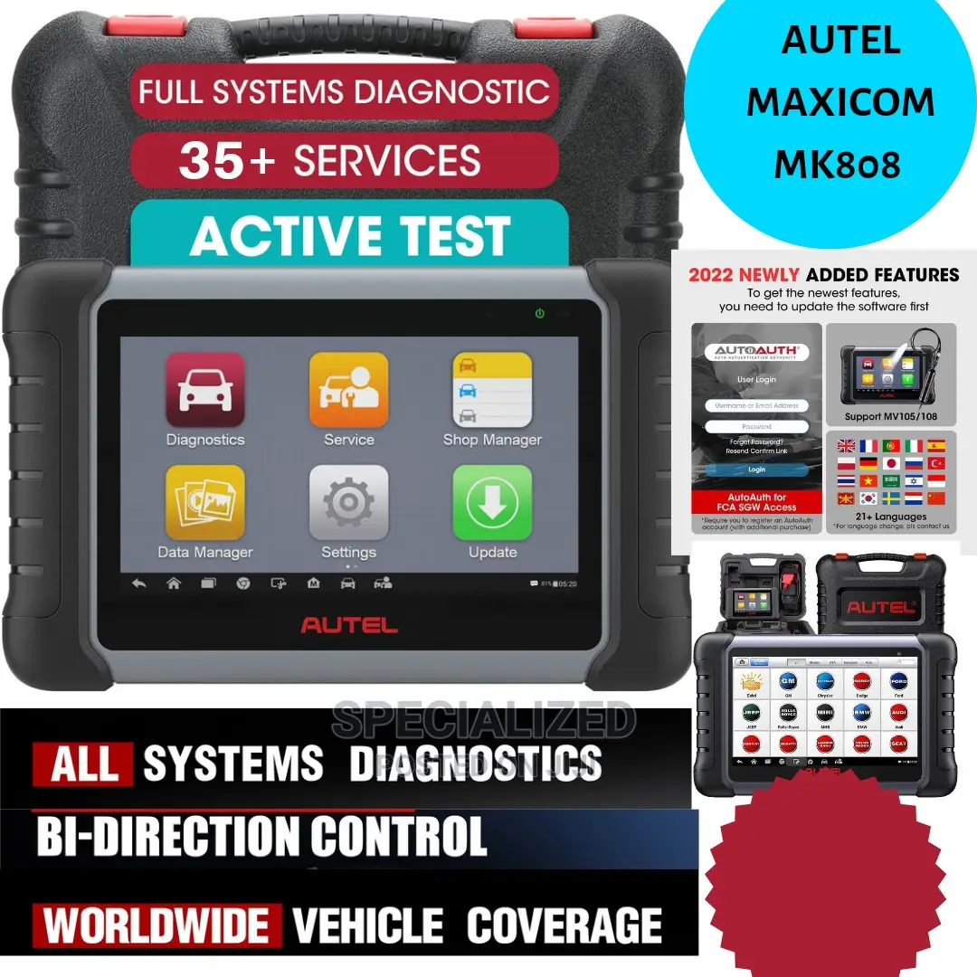 Autel Mk808s Latest OBDII Car Diagnosis Machine Scanner in Nairobi