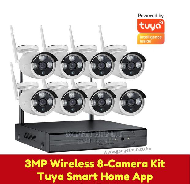 3MP Wireless CCTV Kit Wireless Cameras 8 Kit