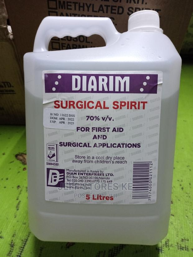 Clear 5litre Surgical Spirit