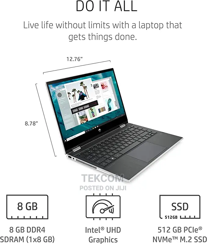 New Laptop HP Pavilion X360 11 16GB Intel Core I5 HDD+SSD 512GB