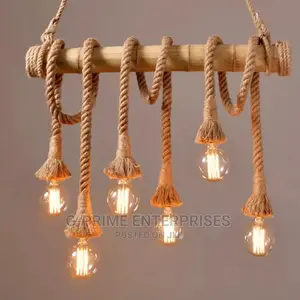 Bamboo Rope Chandelier Pendant