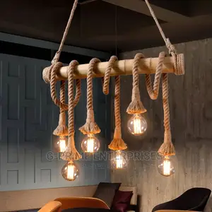 Bamboo Rope Chandelier Pendant