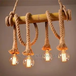 Bamboo Rope Chandelier Pendant
