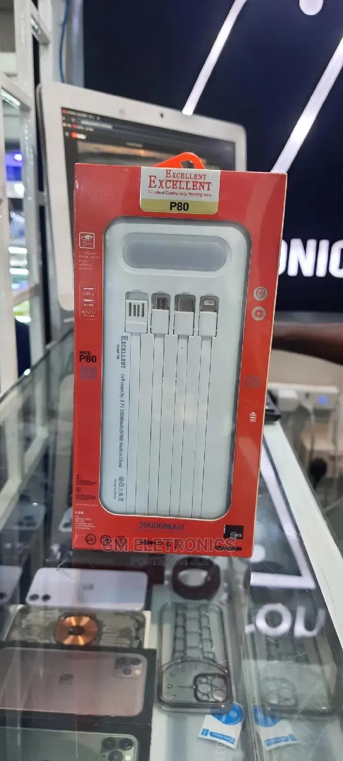 30000mah Portable Powerbank. (White)