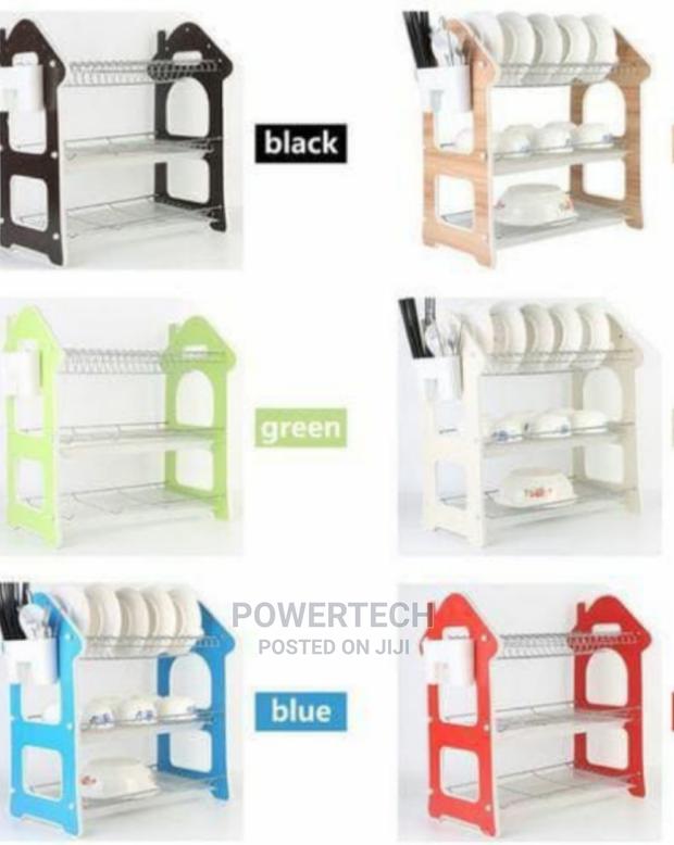 Wooden Dish Rack 3 Tier, - main view