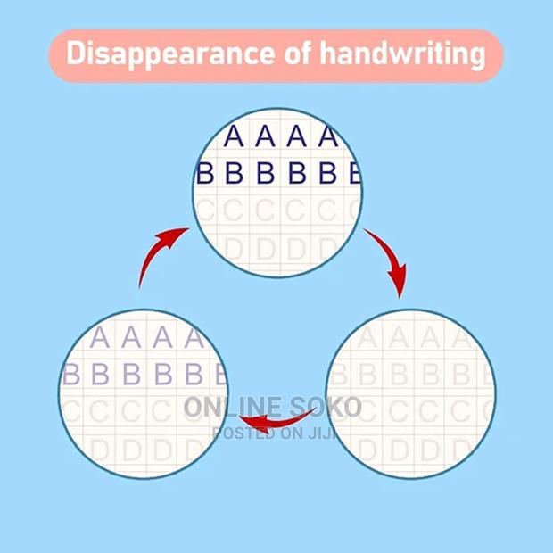 Kids Reusable Sank Magic Book Pen Control Practice Copybook - thumbnail 3