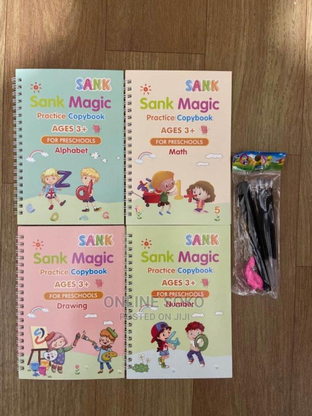 Kids Reusable Sank Magic Book Pen Control Practice Copybook - thumbnail 2
