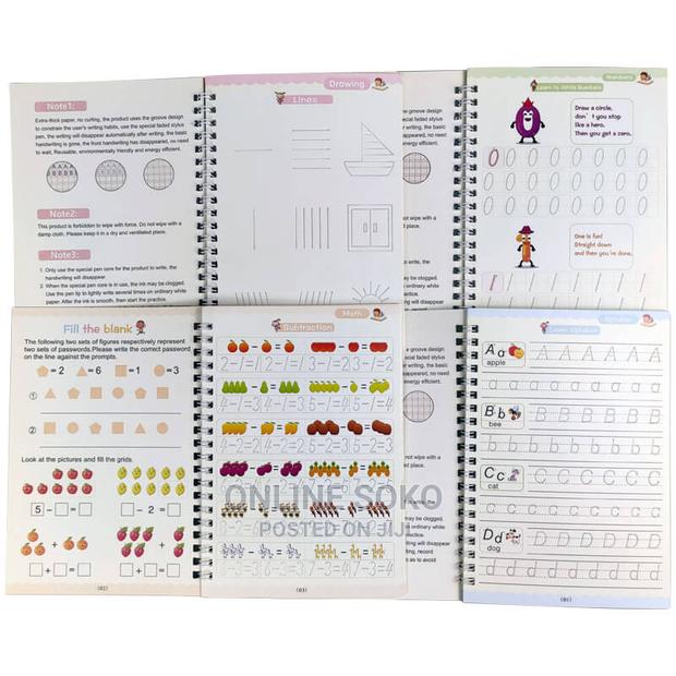 Kids Reusable Sank Magic Book Pen Control Practice Copybook - thumbnail 9