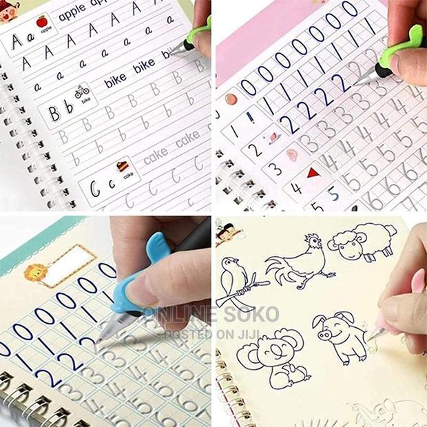 Kids Reusable Sank Magic Book Pen Control Practice Copybook - thumbnail 7