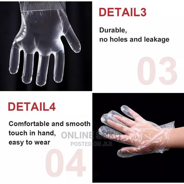 Multipurpose Disposable Polyethylene Gloves – 100 Pcs - thumbnail 5