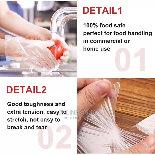Multipurpose Disposable Polyethylene Gloves – 100 Pcs - thumbnail 4